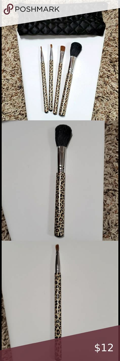 leopard print makeup brushes.